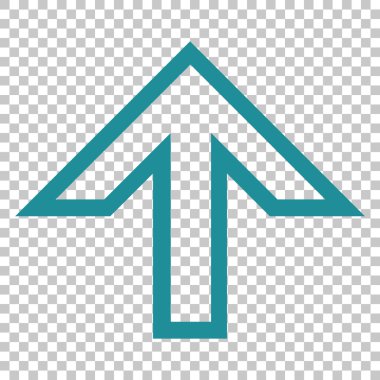 Yukarı Oklu Vektör Simgesi