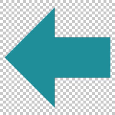 Ok sol vektör simgesi