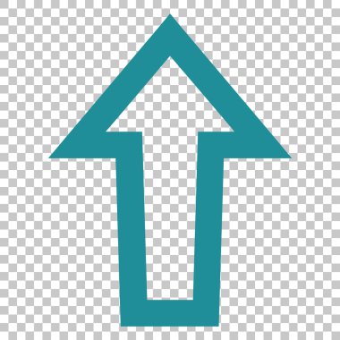 Yukarı Oklu Vektör Simgesi