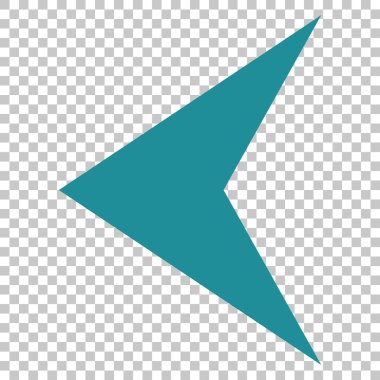 Ok ucu sol vektör simgesi