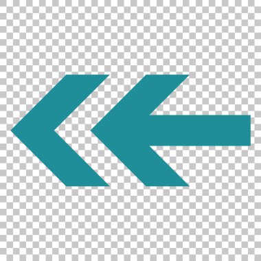 Ok sol vektör simgesi