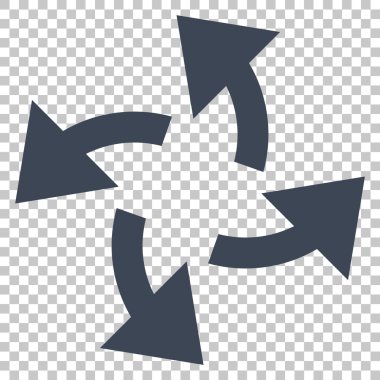 Santrifüj okları vektör simgesi