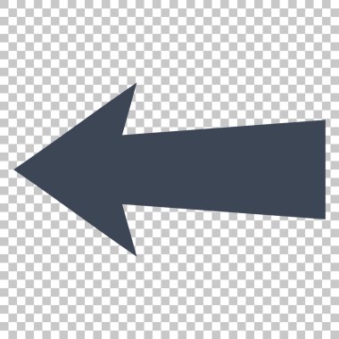 Ok sol vektör simgesi