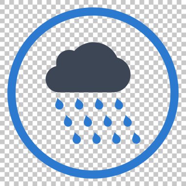 yağmur bulutu vektör simgesi