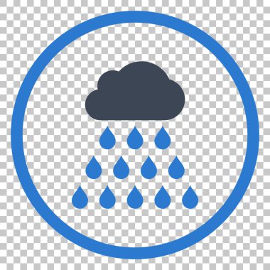 yağmur bulutu vektör simgesi