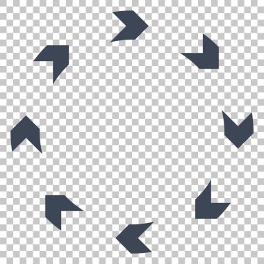 Dolaşım vektör simgesi