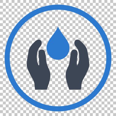 Su bakım vektör simgesi