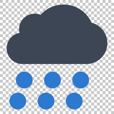 yağmur bulutu vektör simgesi