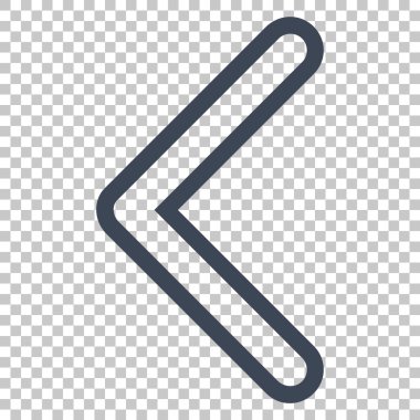 Ok ucu sol vektör simgesi