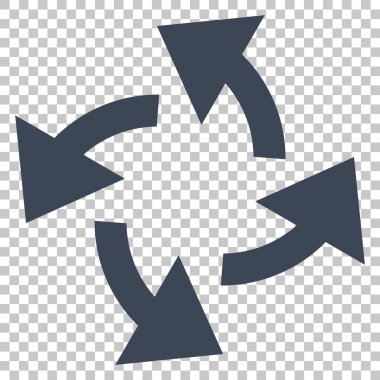 Santrifüj okları vektör simgesi