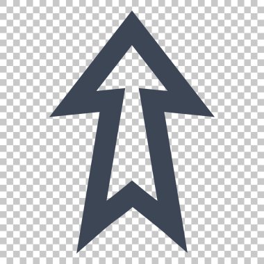 Yukarı Oklu Vektör Simgesi