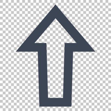 Yukarı Oklu Vektör Simgesi