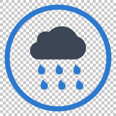 yağmur bulutu vektör simgesi