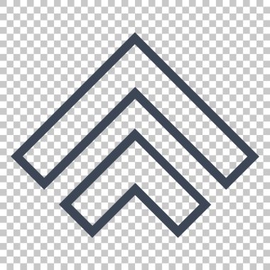 Yön yukarı vektör simgesi