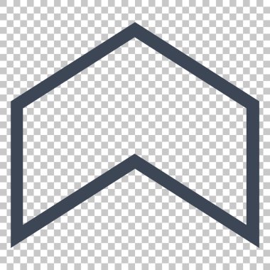 Vektör simge yukarı ok ucu