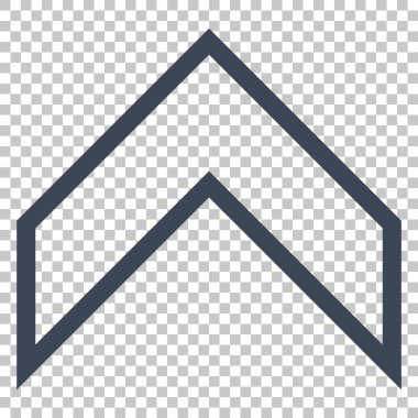 Vektör simge yukarı ok ucu