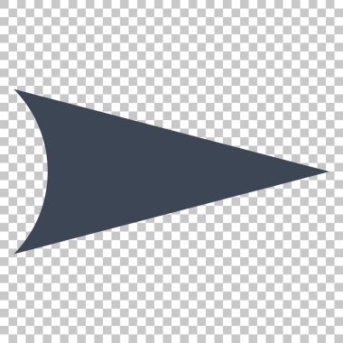 Ok ucu doğru vektör simgesi