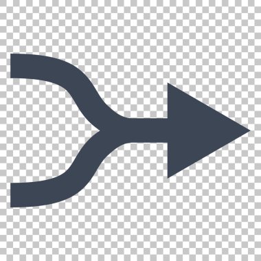 Ok sağ vektör simgesi birleştirmek