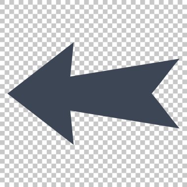 Ok sol vektör simgesi