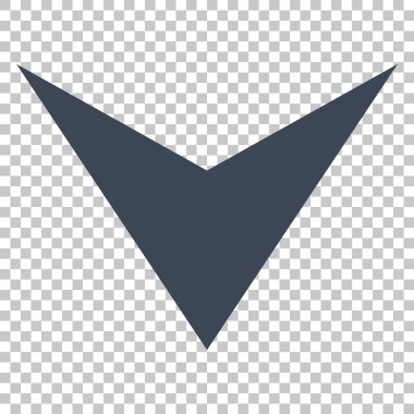 Vektör simgesi aşağı ok ucu