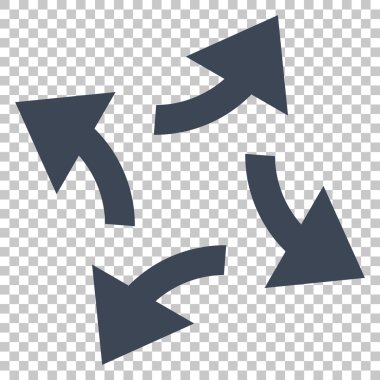 Santrifüj okları vektör simgesi