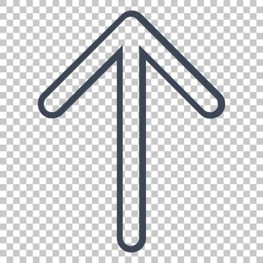 Yukarı Oklu Vektör Simgesi