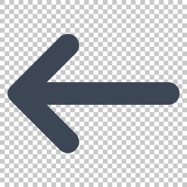 Ok sol vektör simgesi