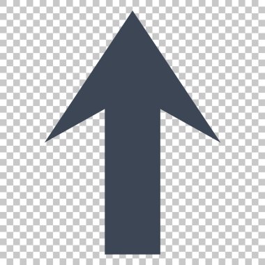 Yukarı Oklu Vektör Simgesi