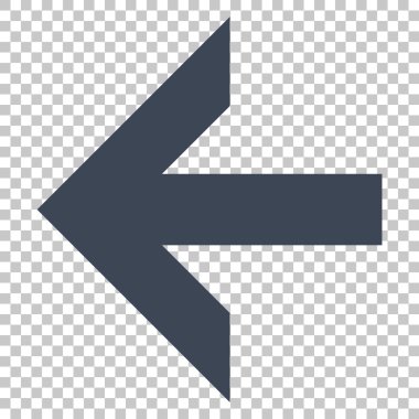 Ok sol vektör simgesi