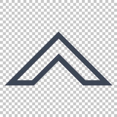 Vektör simge yukarı ok ucu