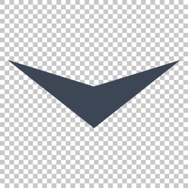 Vektör simgesi aşağı ok ucu