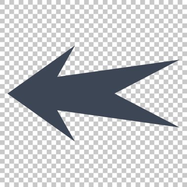 Ok sol vektör simgesi