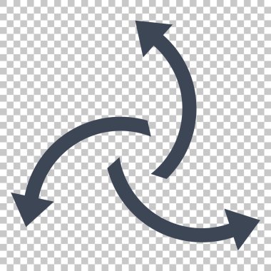 Santrifüj okları vektör simgesi