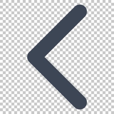 Yön sol vektör simgesi