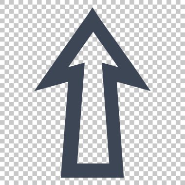 Yukarı Oklu Vektör Simgesi