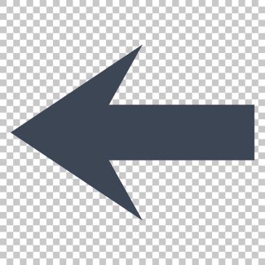 Ok sol vektör simgesi