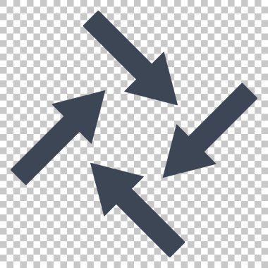 Merkezcil okları vektör simgesi