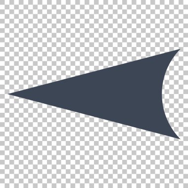 Ok ucu sol vektör simgesi