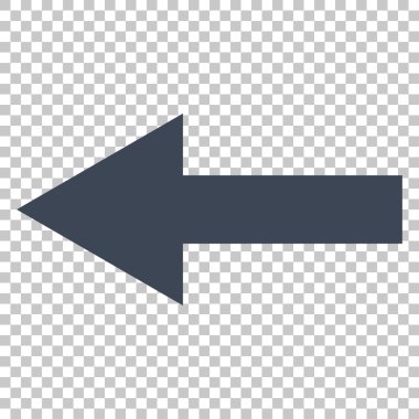 Ok sol vektör simgesi