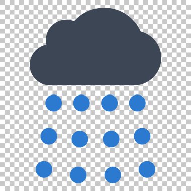 yağmur bulutu vektör simgesi