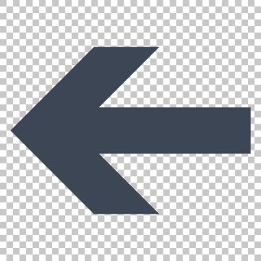 Ok sol vektör simgesi