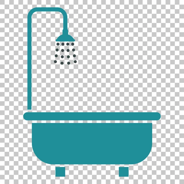 Shower Bath Vector Icon — Stock Vector