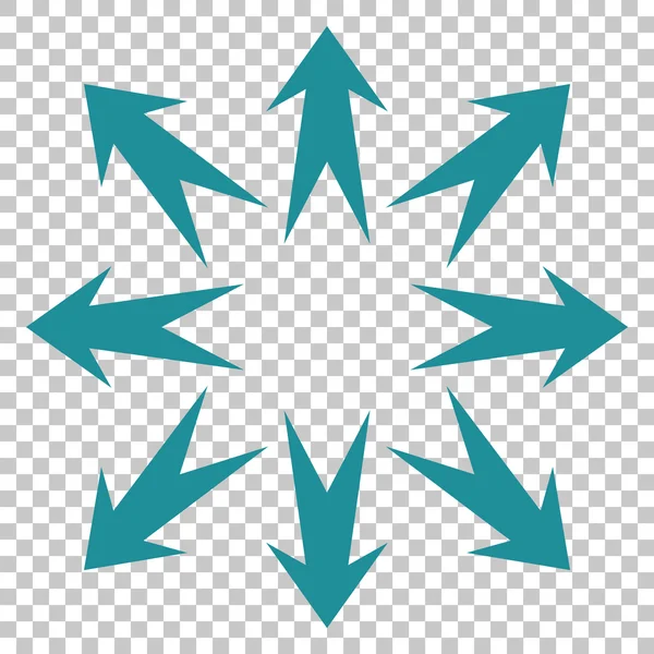 Pijlen Vector pictogram uitvouwen — Stockvector