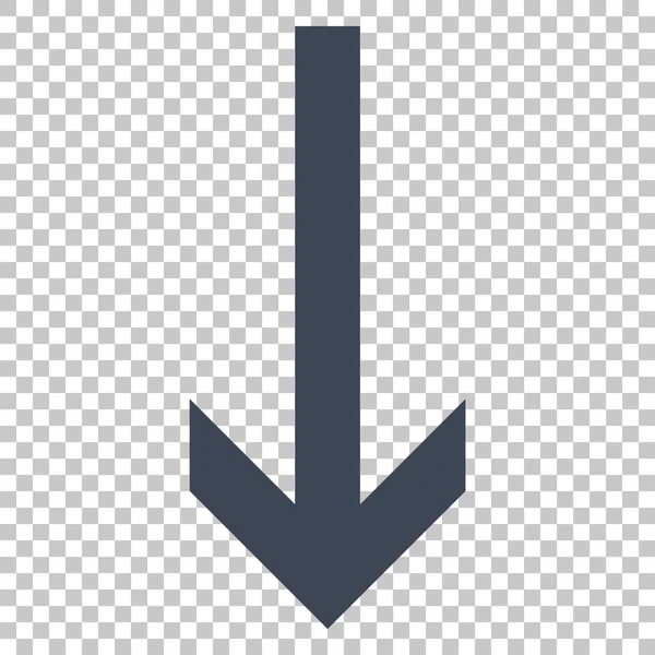 Значок стрелки вниз по вектору — стоковый вектор