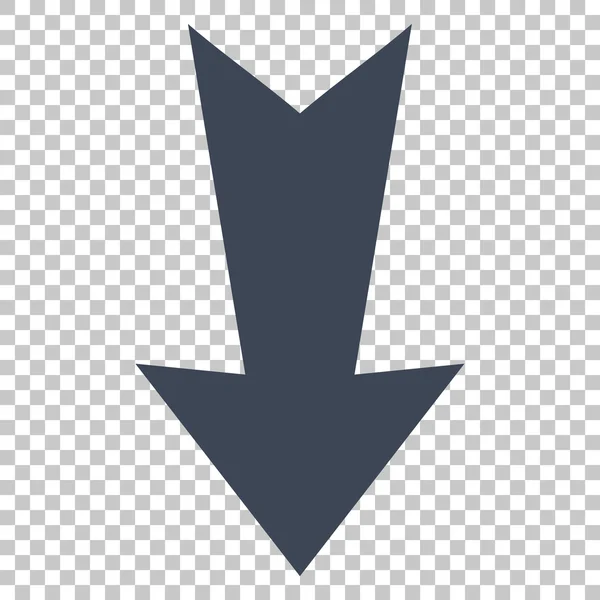 Значок стрелки вниз по вектору — стоковый вектор