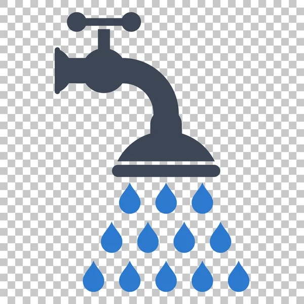 Ícone do vetor da torneira do chuveiro —  Vetores de Stock