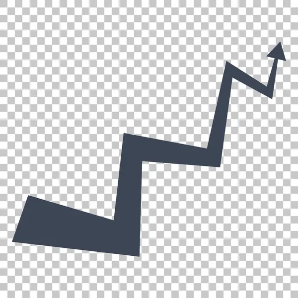 Векторная икона кривой стрелы — стоковый вектор