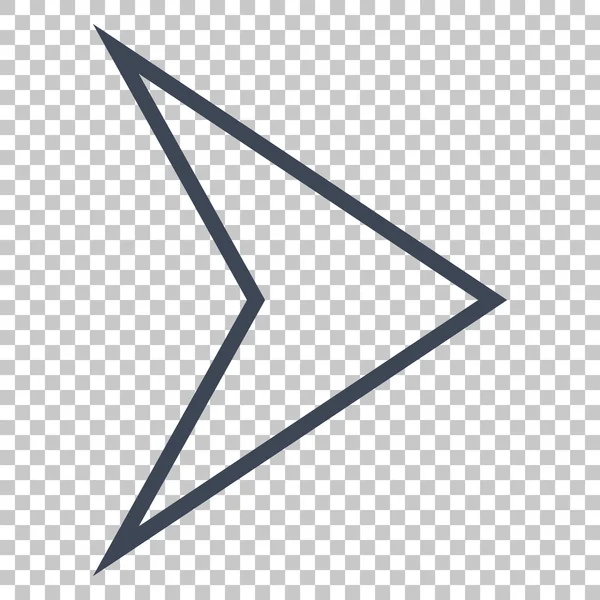 Arrowhead Right Vector Icon — Stock Vector