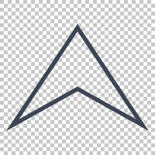 Arrowhead Up Vector Icon