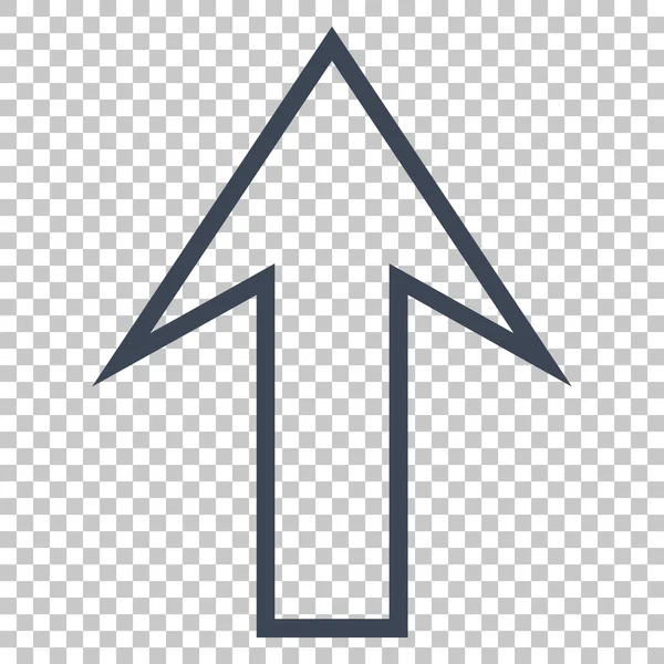 Icône vectorielle flèche vers le haut — Image vectorielle